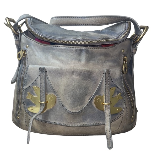 Marc by Marc Jacobs Petal to the Metal Natasha Crossbody Distressed Denim Effect